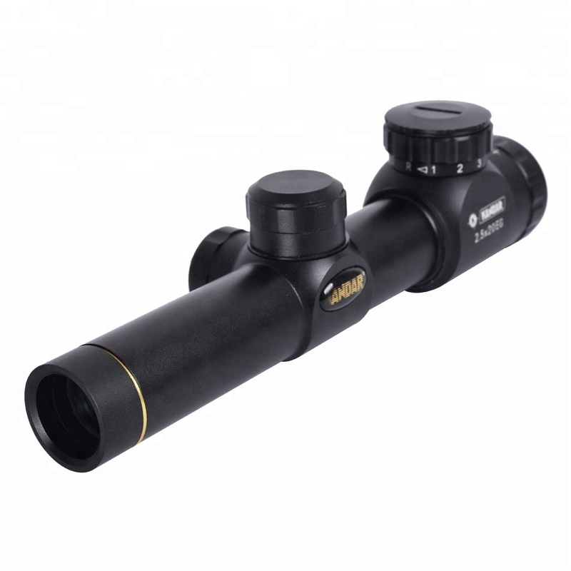 Éclairage rouge et vert champ de chasse tactique 2.5X20EG pour une puissance maximale de sortie 0