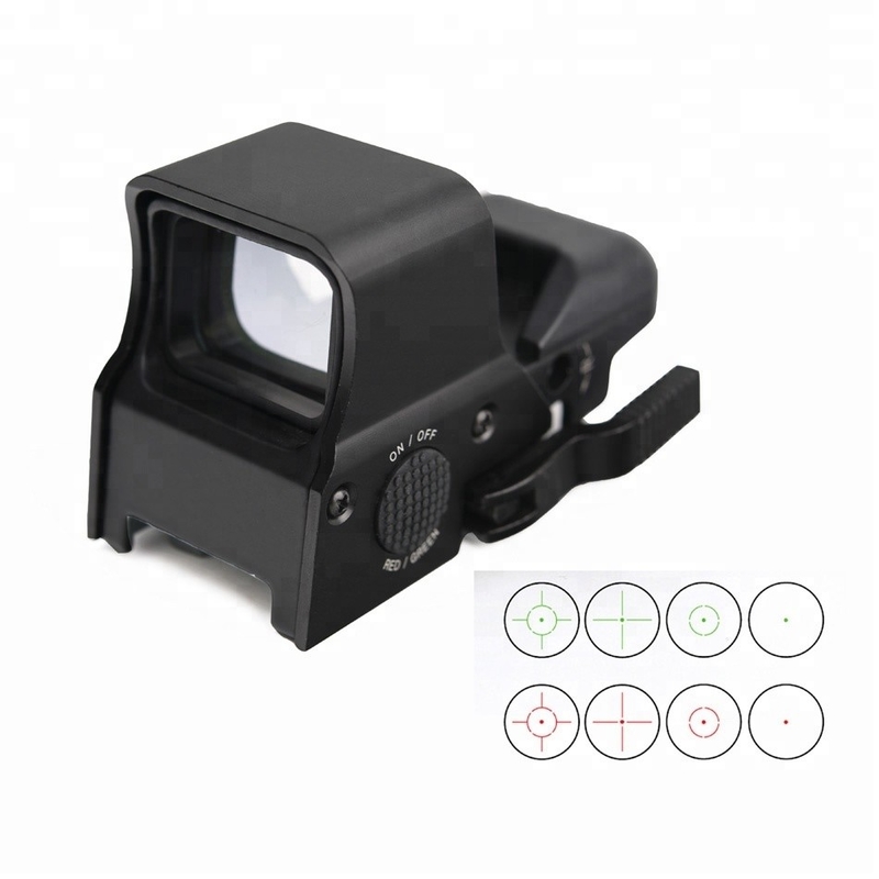 Facile de montage 63 mm x 53 mm Reflex 4 Rétricle Red Dot Sight pour la chasse Conception antichoc